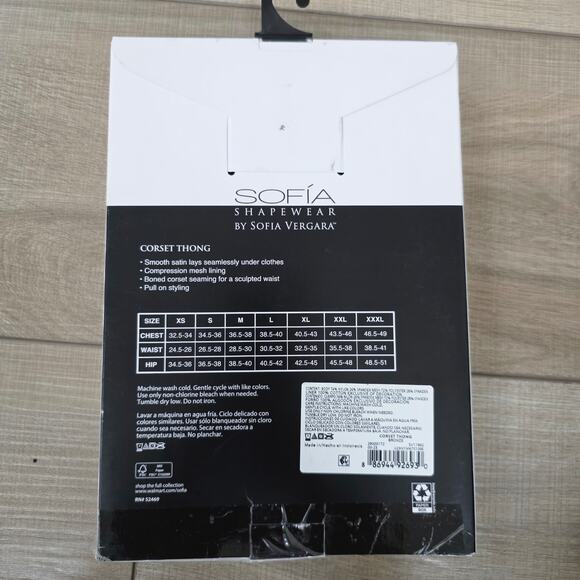 Sofia Intimates by Sofia Vergara Bronze Corset Thong Sculpting Women Sz XXL - Picture 7 of 10